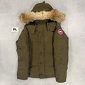 Canada Goose Wyndham Parka Military Green – Men's XS – Pre-Owned 9/10