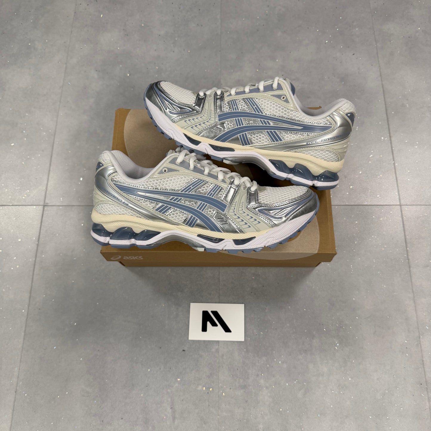 ASICS Gel Kayano 14 White Navy ( NEW )
