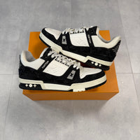 LV Black Denim Trainers ( UK9 )