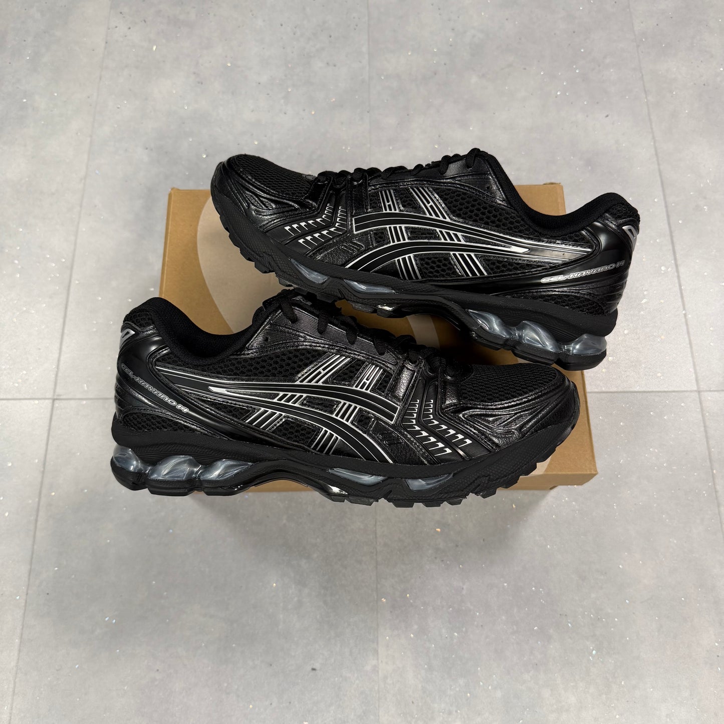 ASICS Gel Kayano 14 Black Pure Silver ( NEW )
