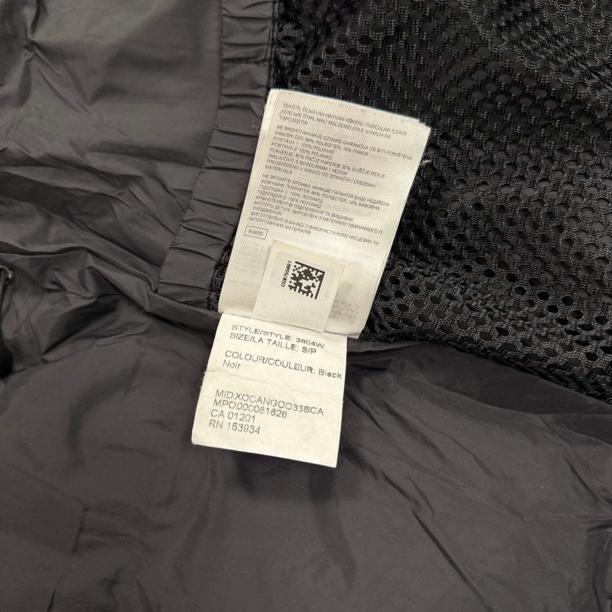 Canada Goose Chelsea Parka Black Women's size S – pre-owned – photo 7 of 8