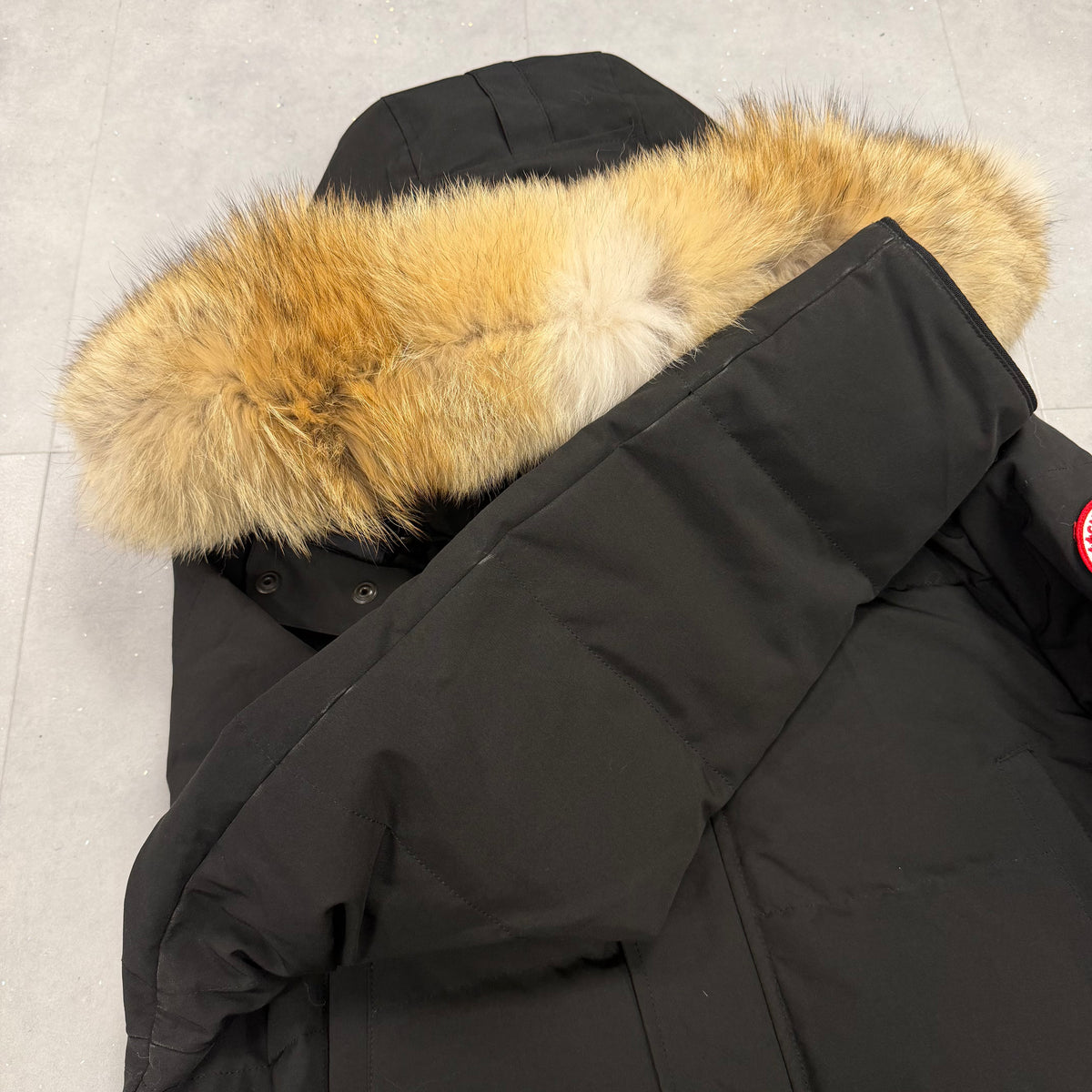 Canada Goose Wyndham Parka Black Men's size L – pre-owned – photo 6 of 9
