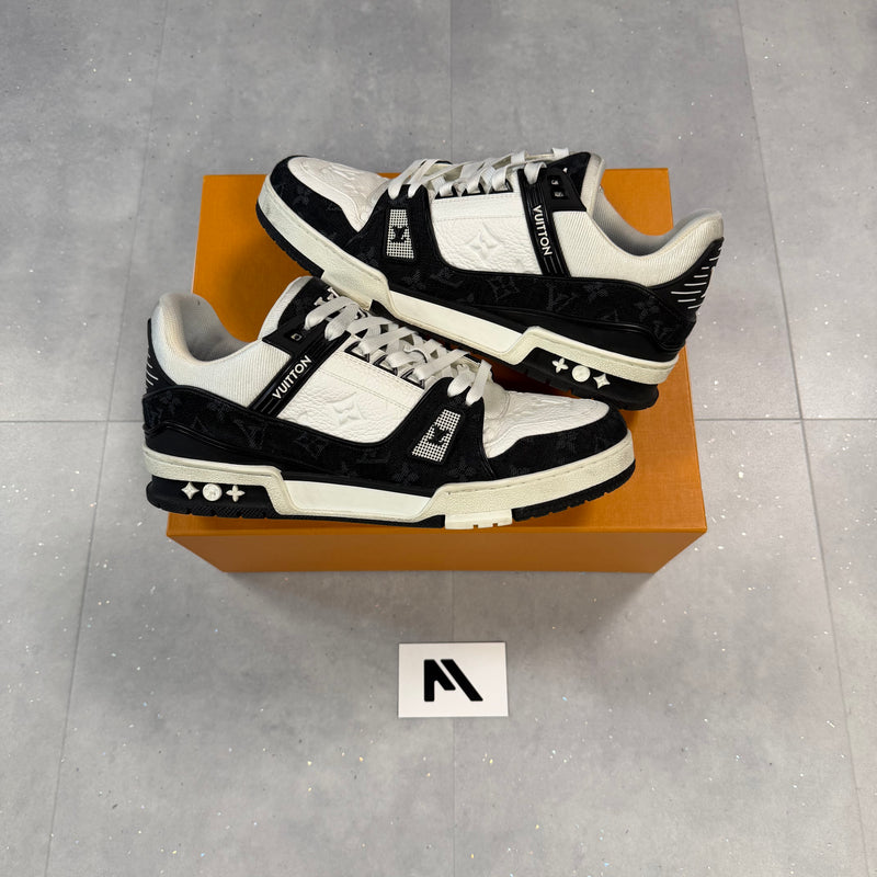 LV Black Denim Trainers ( UK9 )