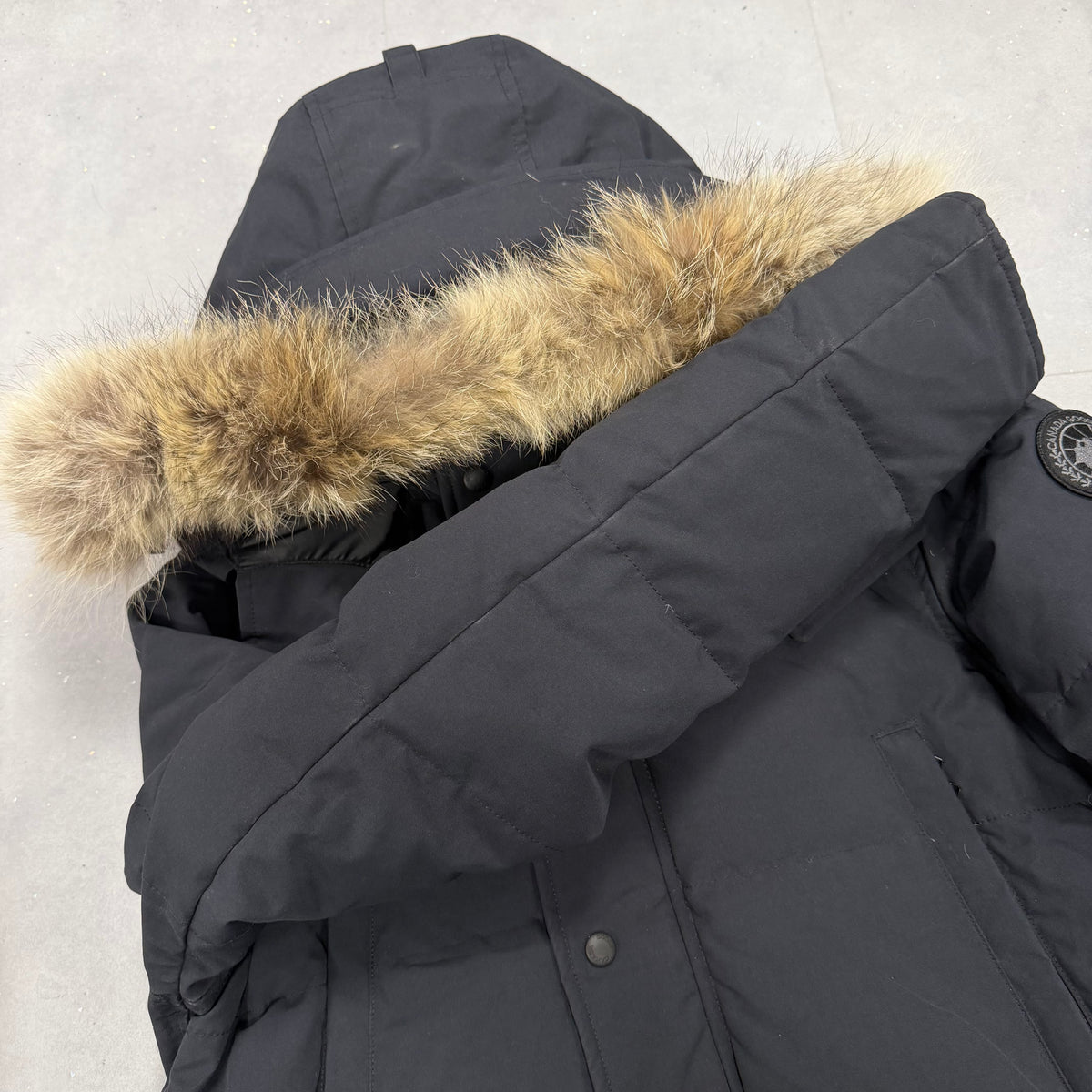 Wyndham Parka Navy Black Badge - M