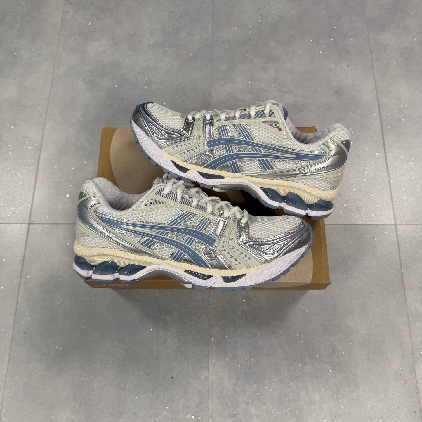 ASICS Gel Kayano 14 White Navy ( NEW )