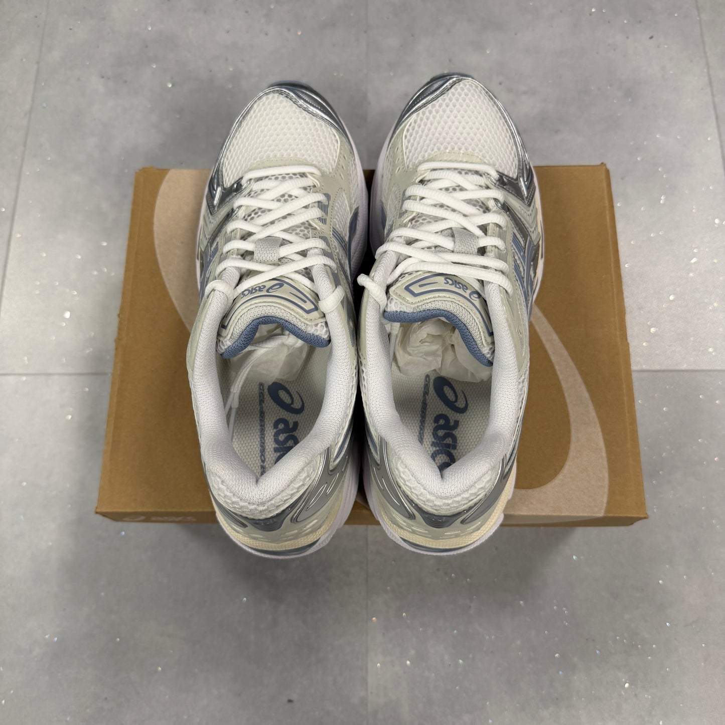 ASICS Gel Kayano 14 White Navy ( NEW )