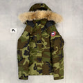 Canada Goose Wyndham Parka Green Camo – Men's S – Pre-Owned 9.5/10