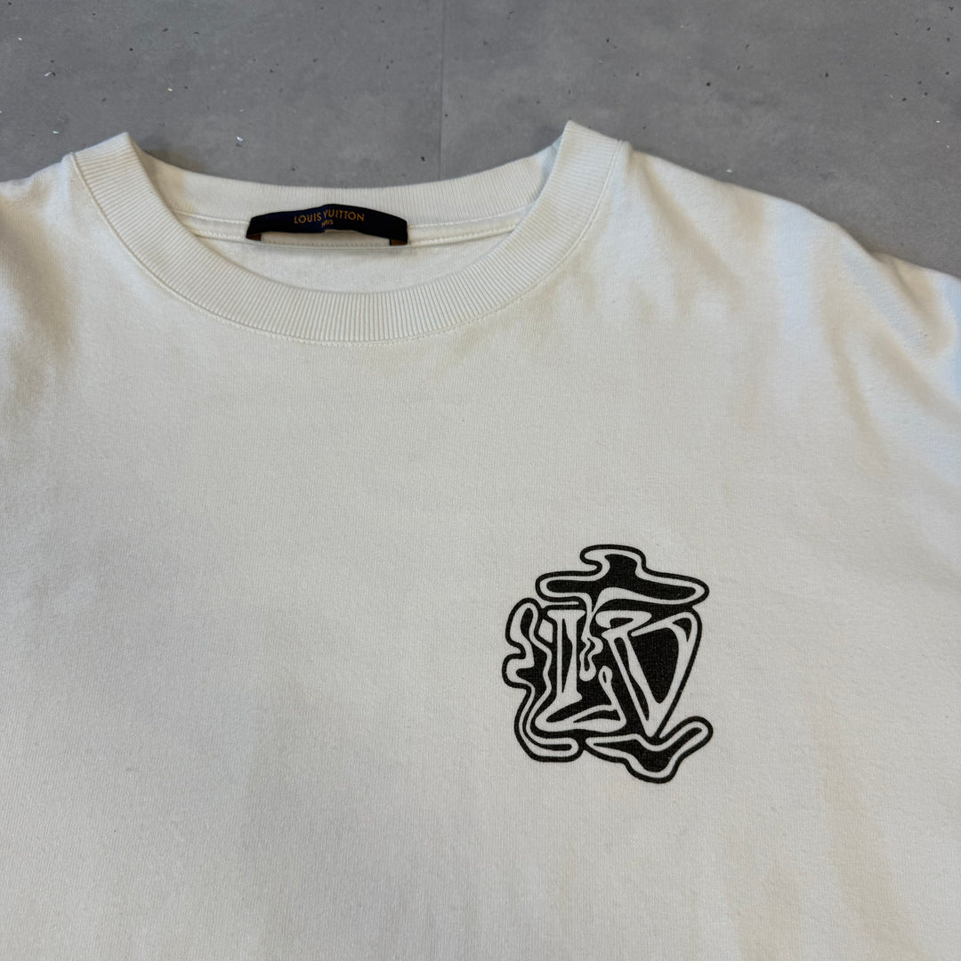LV White Smoke T-Shirt ( M )