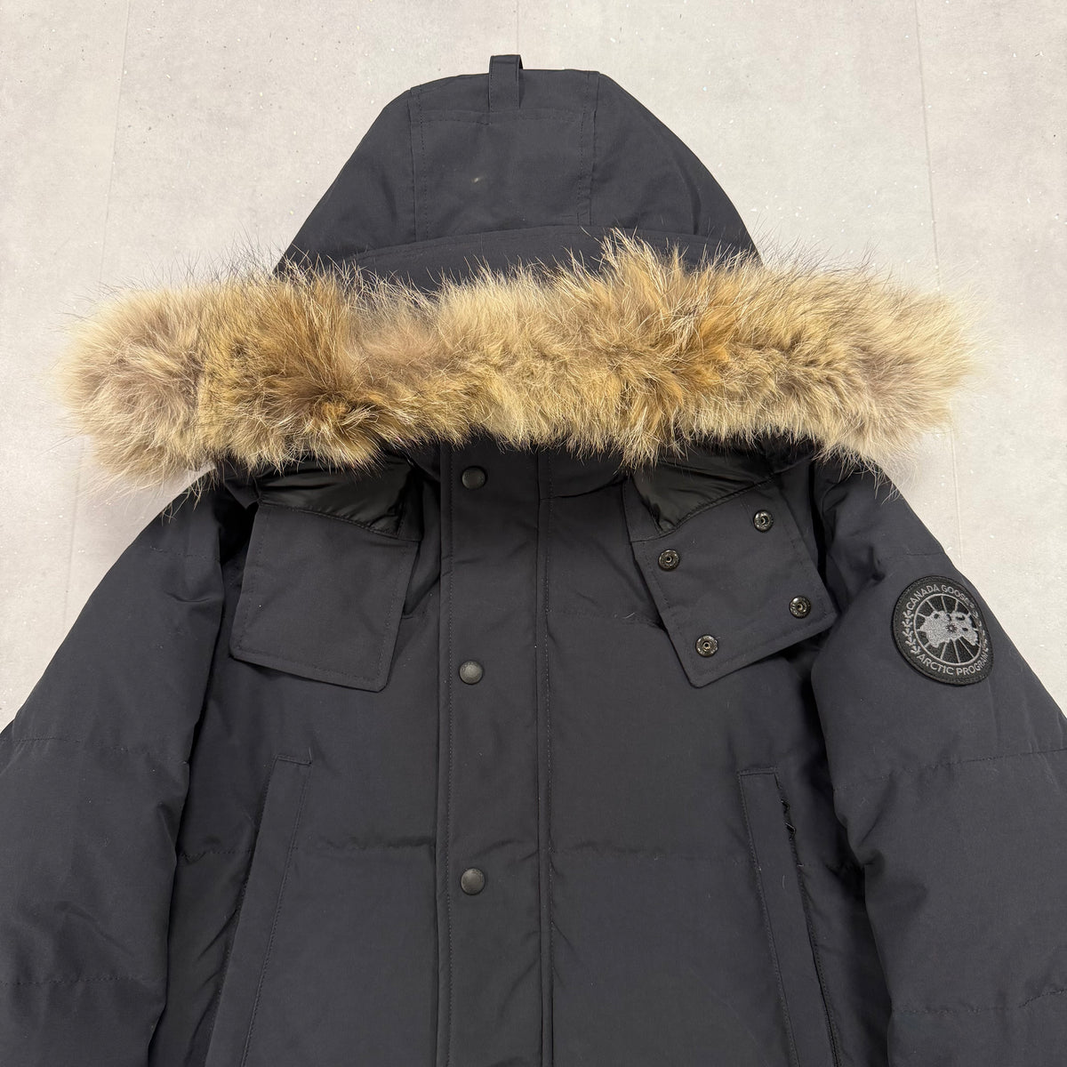 Wyndham Parka Navy Black Badge - M