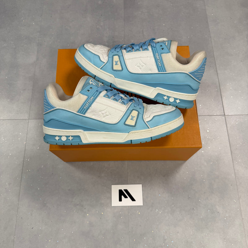 LV Blue Monogram Trainers ( UK10.5 )