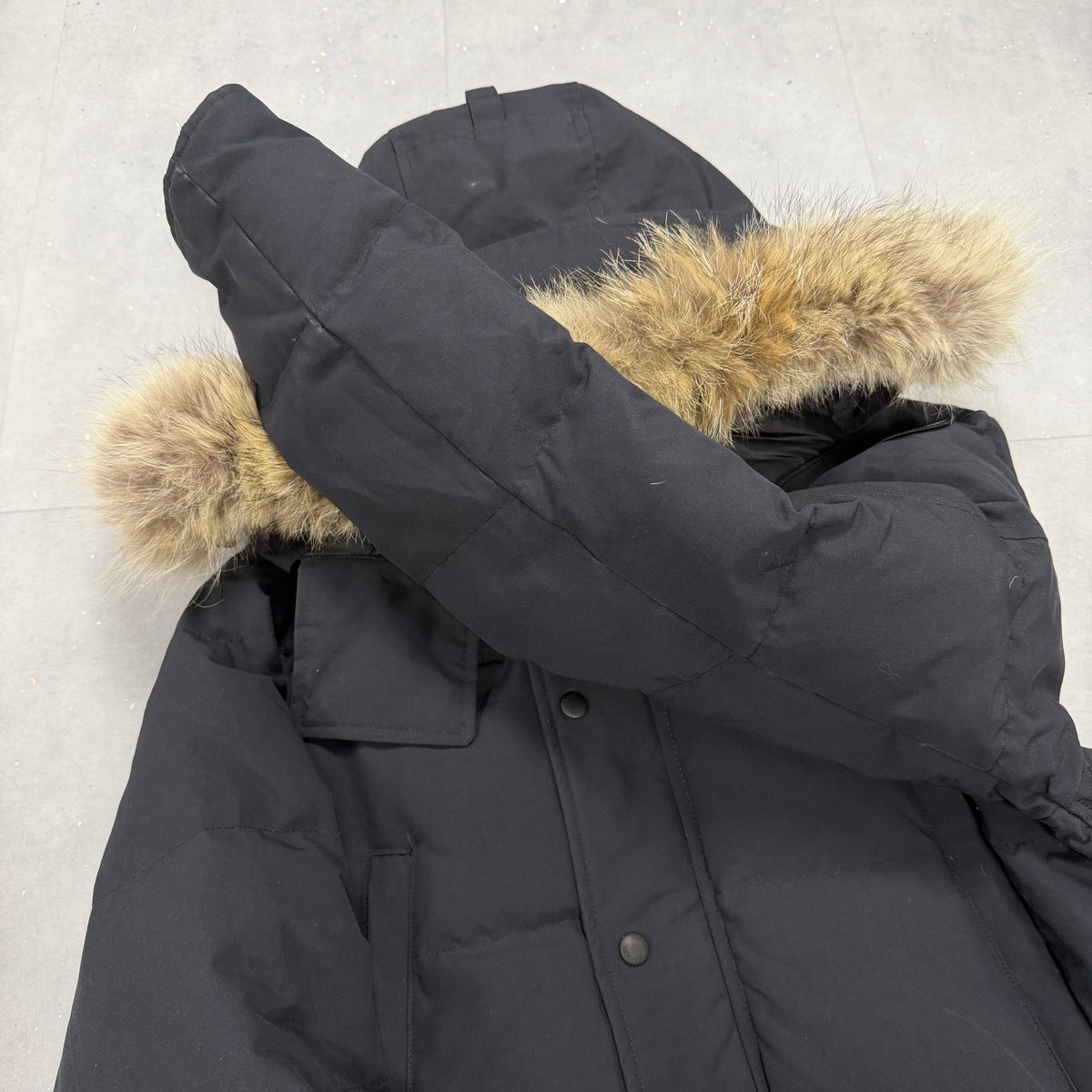 Wyndham Parka Navy Black Badge - M
