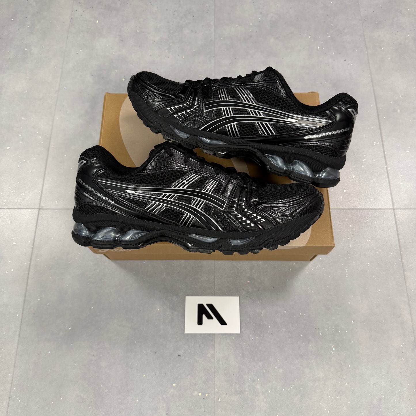 ASICS Gel Kayano 14 Black Pure Silver ( NEW )
