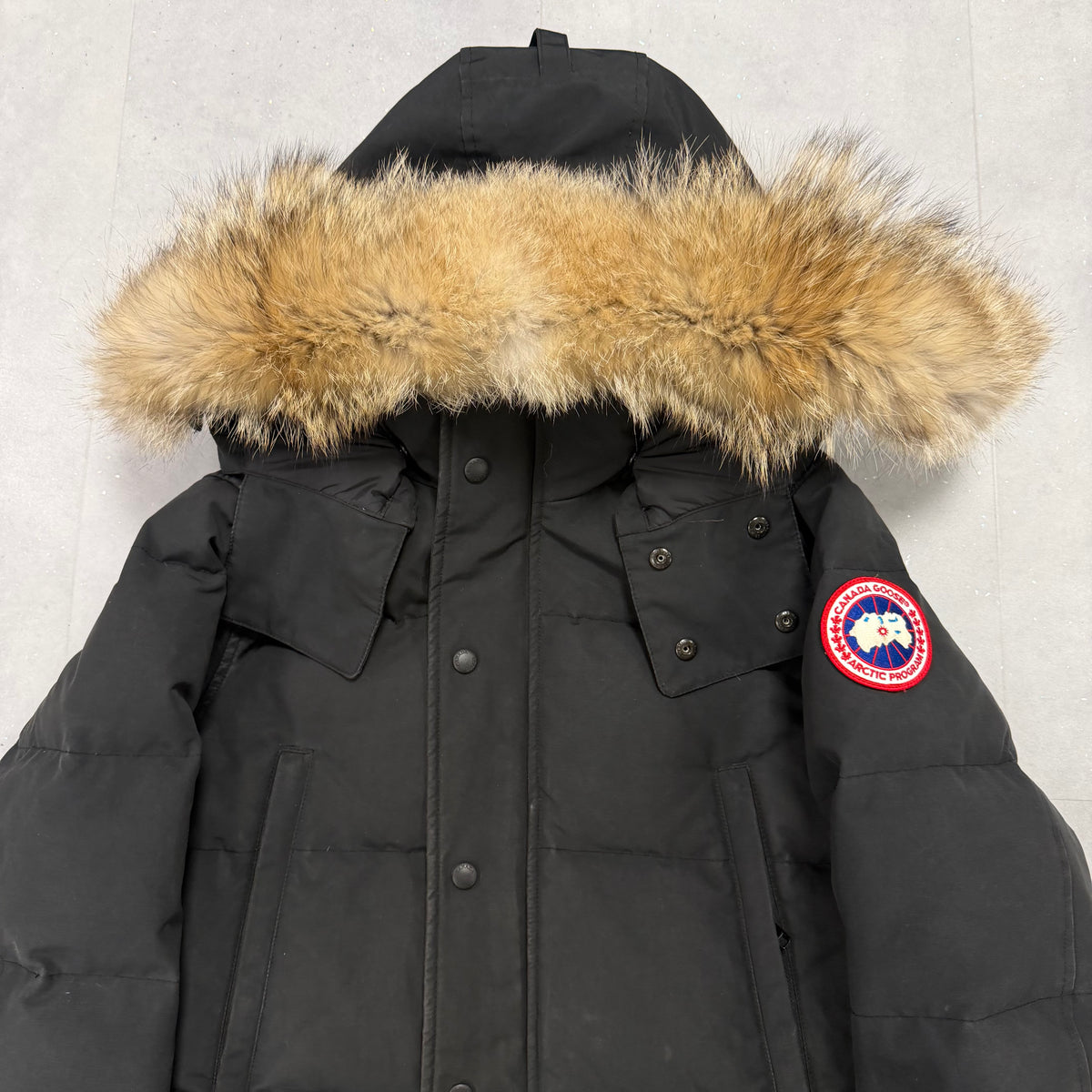 Canada Goose Wyndham Parka Black – Men's S – Pre-Owned 8.5-9/10