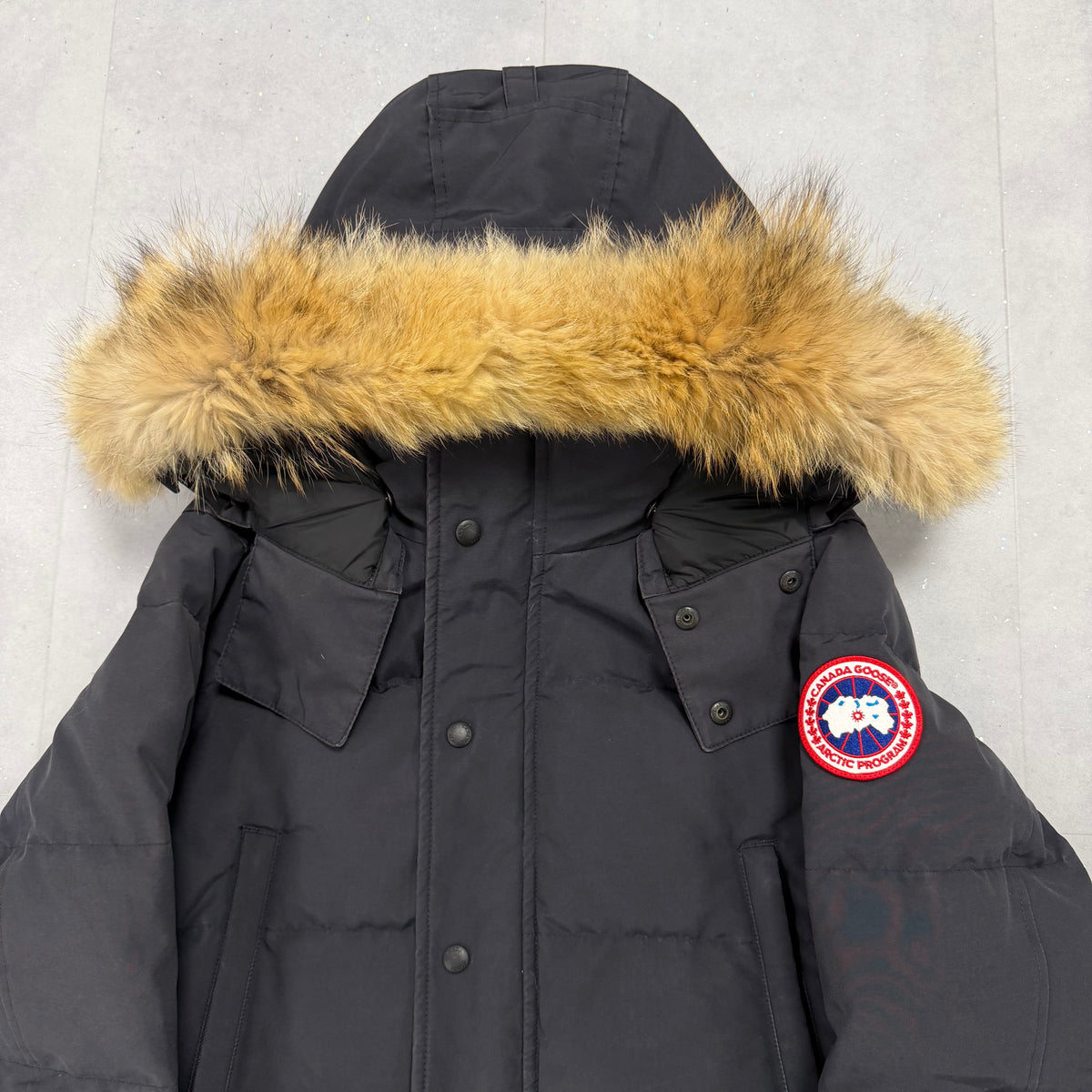 Canada Goose Wyndham Parka Navy – Men's M – Pre-Owned 8.5-9/10